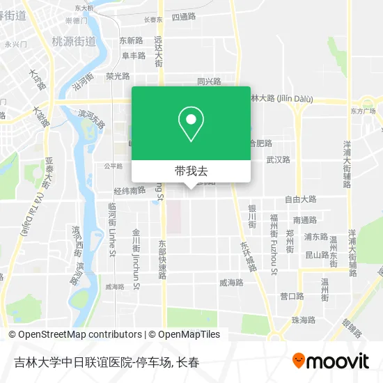 吉林大学中日联谊医院-停车场地图