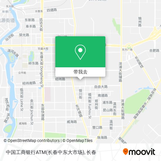 中国工商银行ATM(长春中东大市场)地图