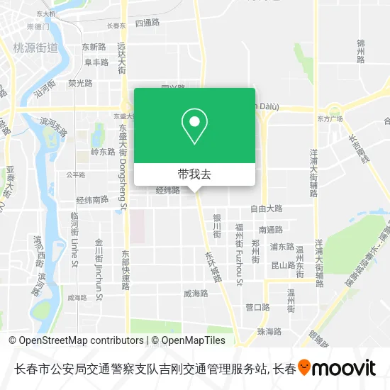长春市公安局交通警察支队吉刚交通管理服务站地图