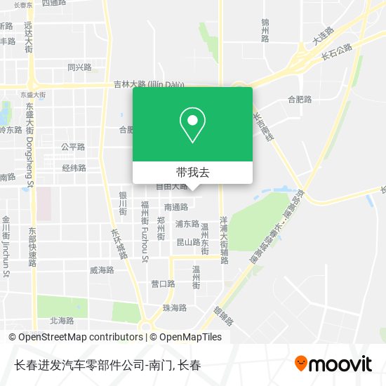 长春进发汽车零部件公司-南门地图
