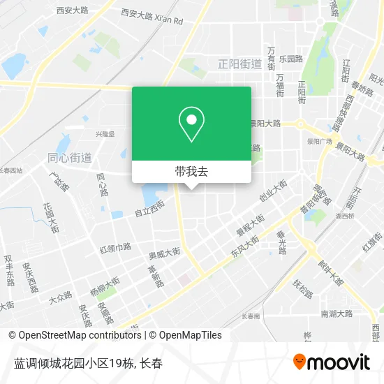 蓝调倾城花园小区19栋地图