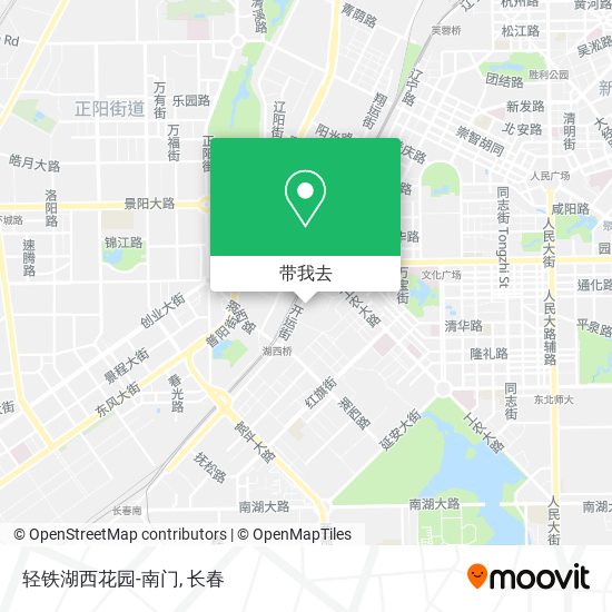 轻铁湖西花园-南门地图
