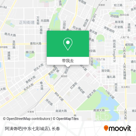阿满馋吧(中东七彩城店)地图