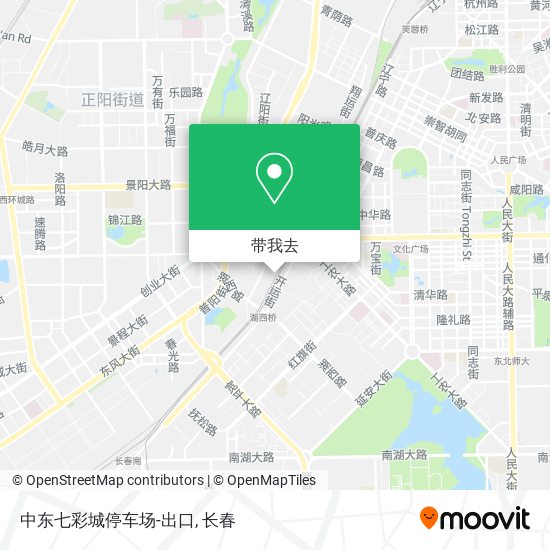 中东七彩城停车场-出口地图
