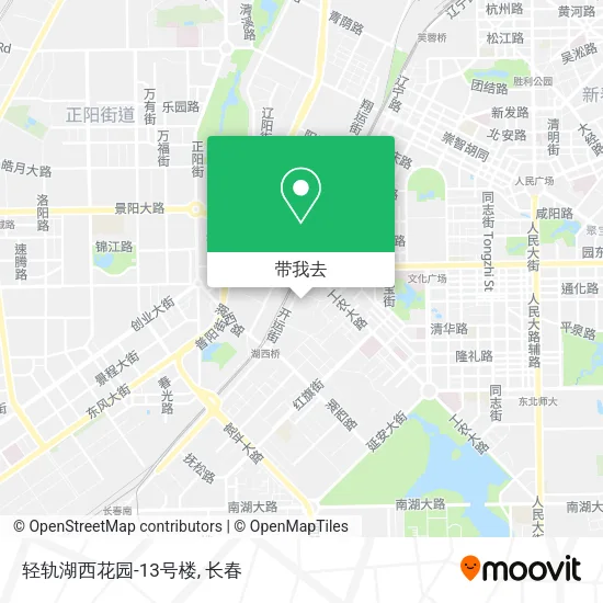 轻轨湖西花园-13号楼地图