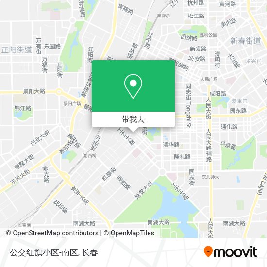 公交红旗小区-南区地图