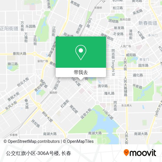 公交红旗小区-306A号楼地图