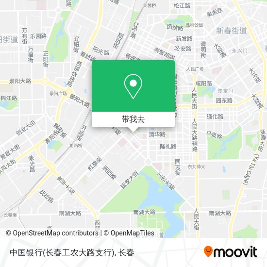 中国银行(长春工农大路支行)地图