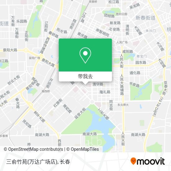 三俞竹苑(万达广场店)地图