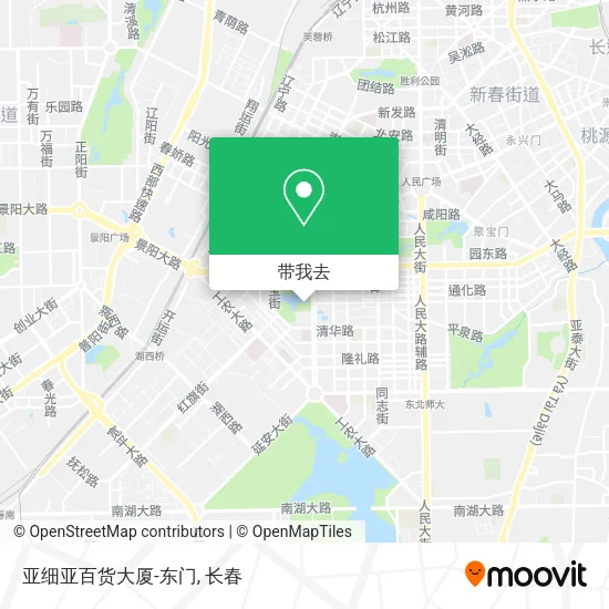 亚细亚百货大厦-东门地图