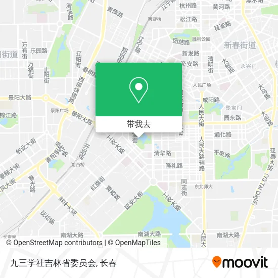 九三学社吉林省委员会地图