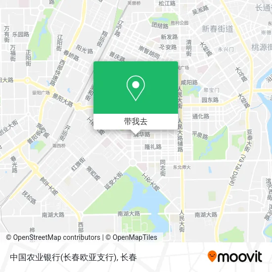 中国农业银行(长春欧亚支行)地图
