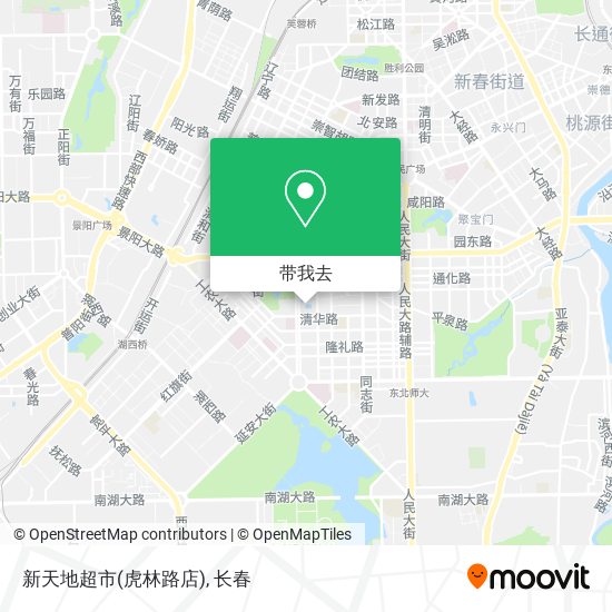 新天地超市(虎林路店)地图