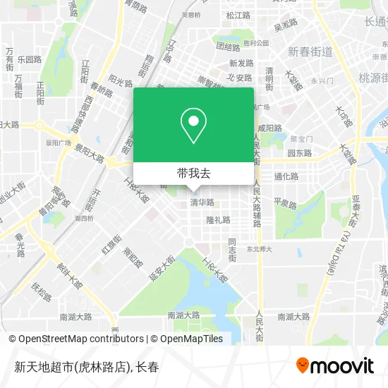 新天地超市(虎林路店)地图