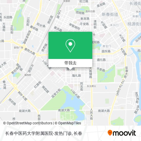 长春中医药大学附属医院-发热门诊地图