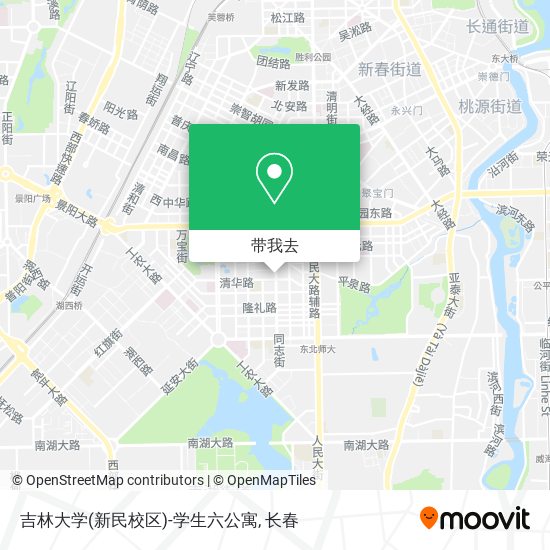 吉林大学(新民校区)-学生六公寓地图