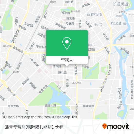 蒲菁专营店(朝阳隆礼路店)地图