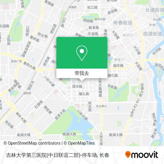 吉林大学第三医院(中日联谊二部)-停车场地图