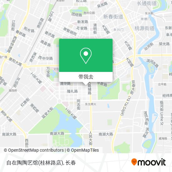 自在陶陶艺馆(桂林路店)地图