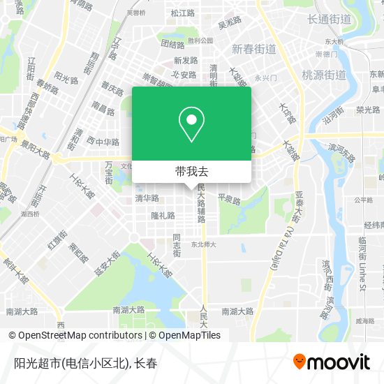 阳光超市(电信小区北)地图