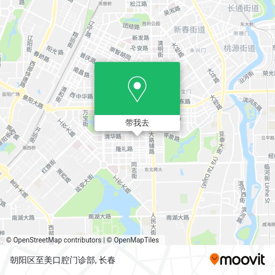 朝阳区至美口腔门诊部地图