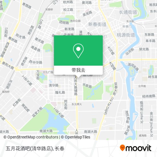 五月花酒吧(清华路店)地图