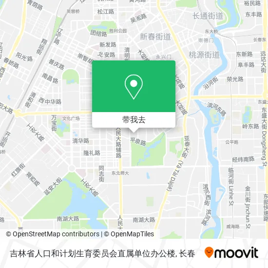 吉林省人口和计划生育委员会直属单位办公楼地图