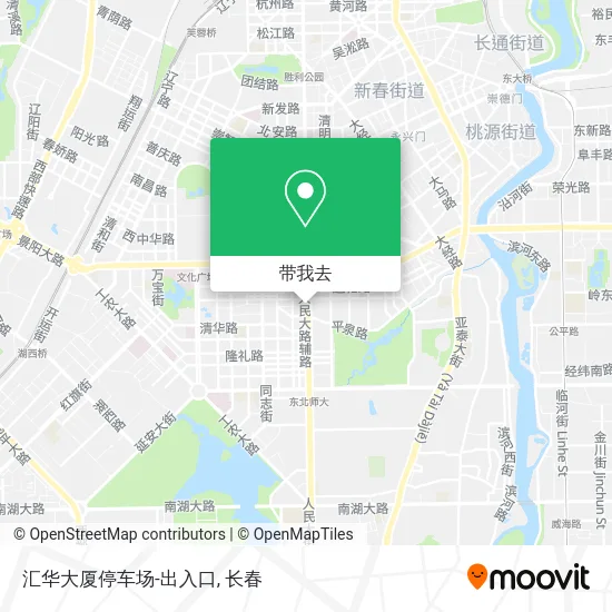 汇华大厦停车场-出入口地图