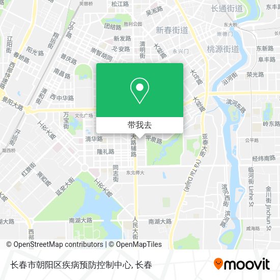 长春市朝阳区疾病预防控制中心地图