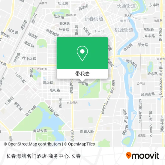 长春海航名门酒店-商务中心地图