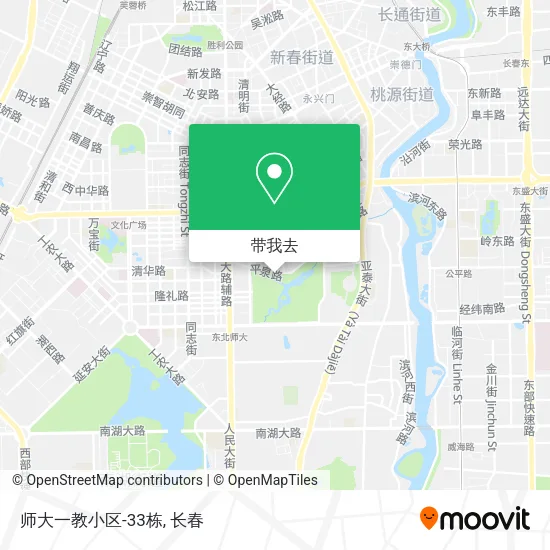 师大一教小区-33栋地图
