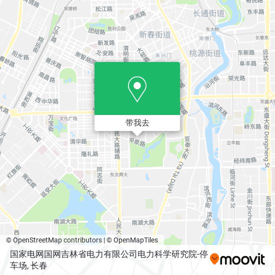 国家电网国网吉林省电力有限公司电力科学研究院-停车场地图