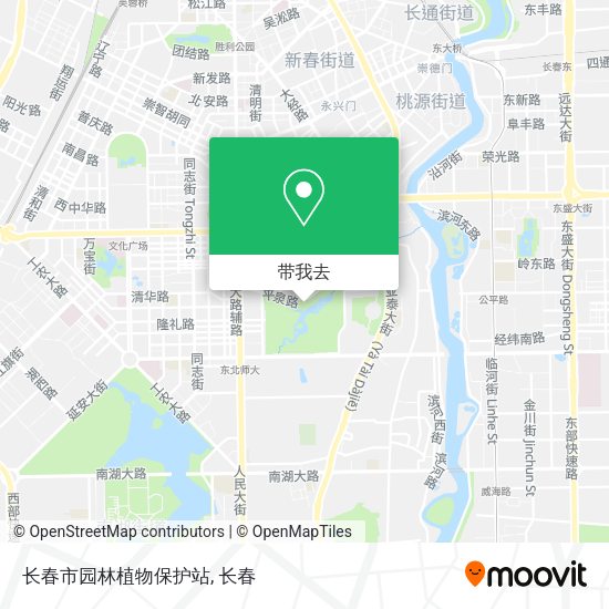 长春市园林植物保护站地图