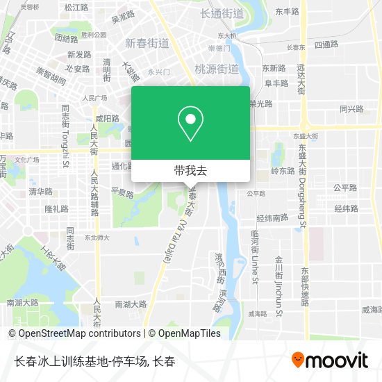 长春冰上训练基地-停车场地图