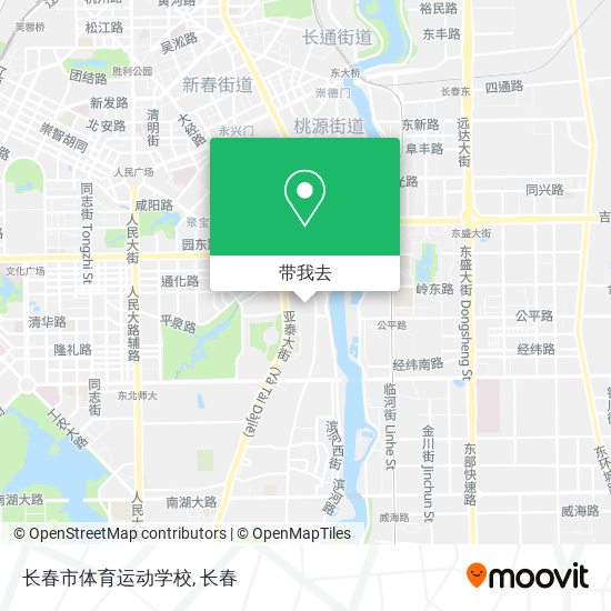 长春市体育运动学校地图