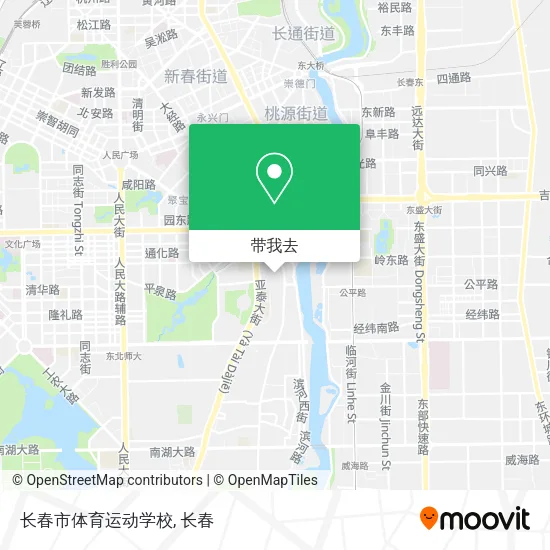 长春市体育运动学校地图
