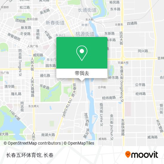 长春五环体育馆地图