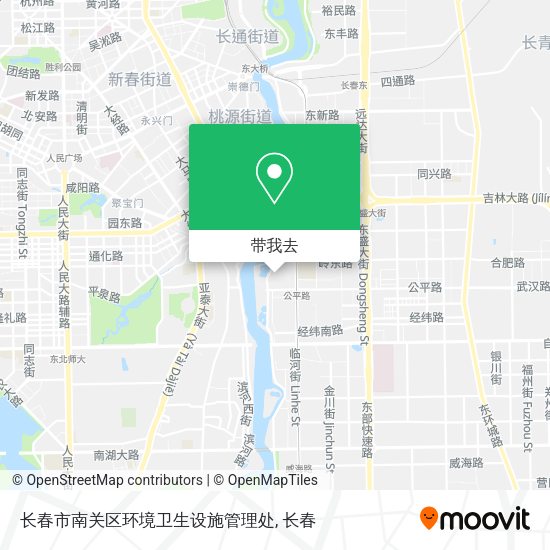 长春市南关区环境卫生设施管理处地图