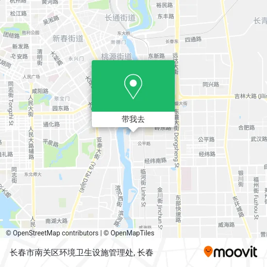 长春市南关区环境卫生设施管理处地图