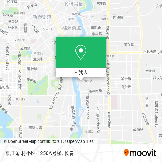 职工新村小区-1250A号楼地图