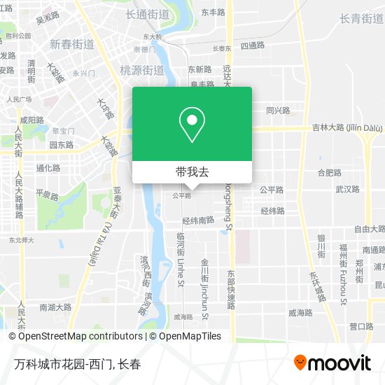 万科城市花园-西门地图