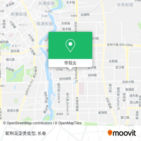 紫荆花染烫造型地图