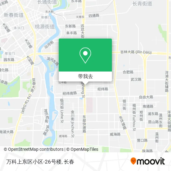 万科上东区小区-26号楼地图