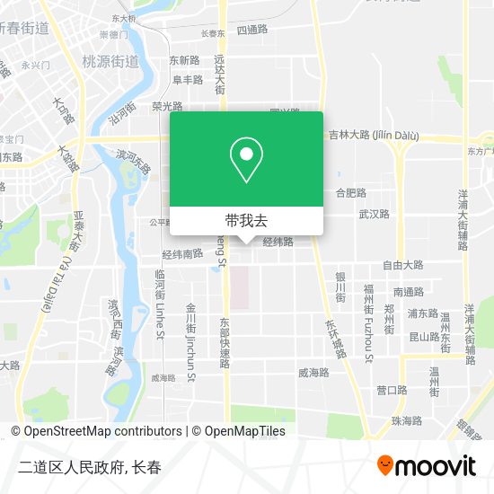 二道区人民政府地图