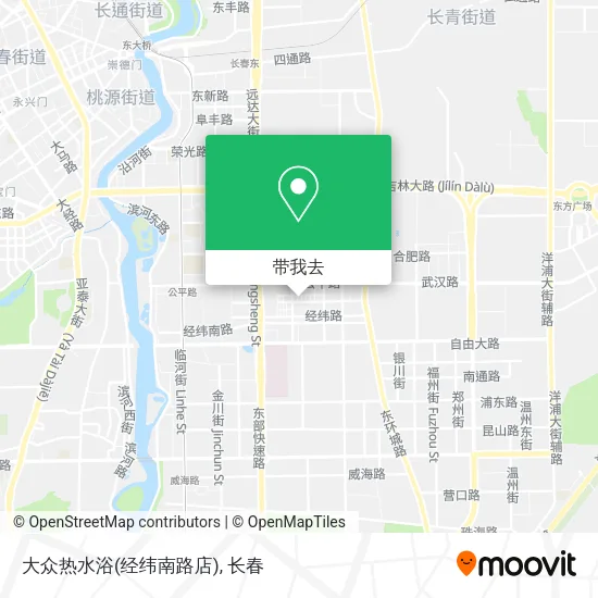 大众热水浴(经纬南路店)地图