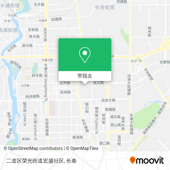 二道区荣光街道宏盛社区地图
