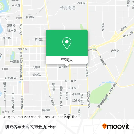 朋诚名车美容装饰会所地图
