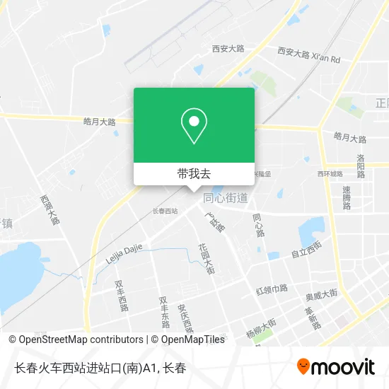 长春火车西站进站口(南)A1地图