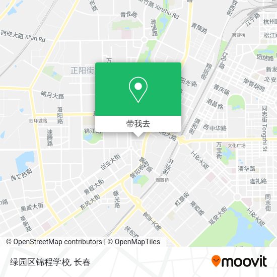 绿园区锦程学校地图
