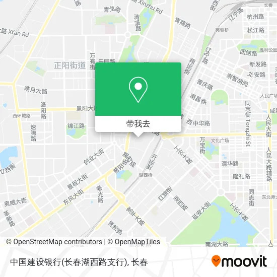 中国建设银行(长春湖西路支行)地图